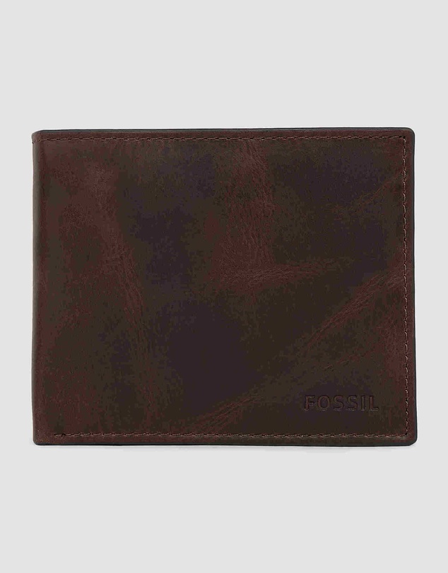 Fossil - Derrick Dark Brown Large Coin Pocket Bifold