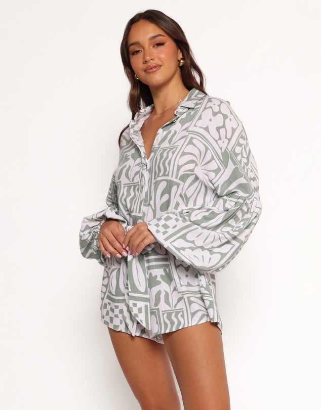 Petal & Pup - Tansy Playsuit - Sage Print