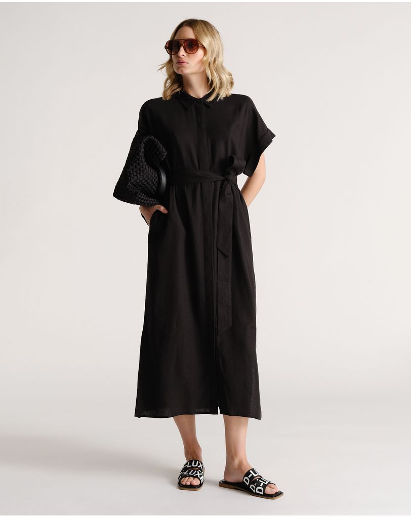 decjuba linen dress Lightweight linen is here for all your summer plans  Tap the link in our  bio to shop the Lillian Linen Blend Mini, plus more new in dresses. #DECJUBA