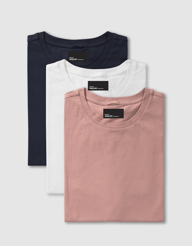 Wayver - The Essential Crew Tee 3-Pack