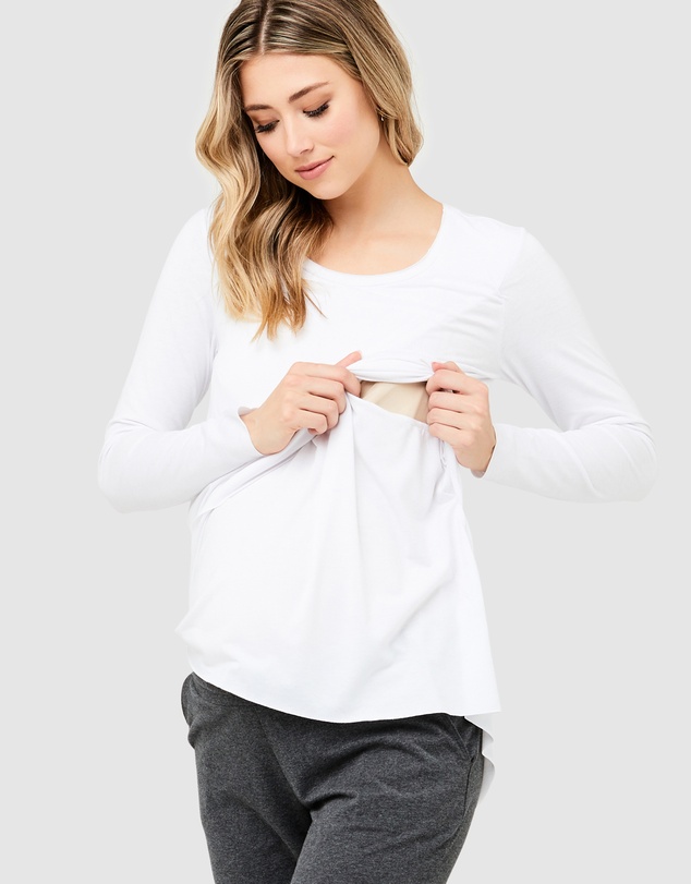 Ripe Maternity - Raw Edge Nursing Top