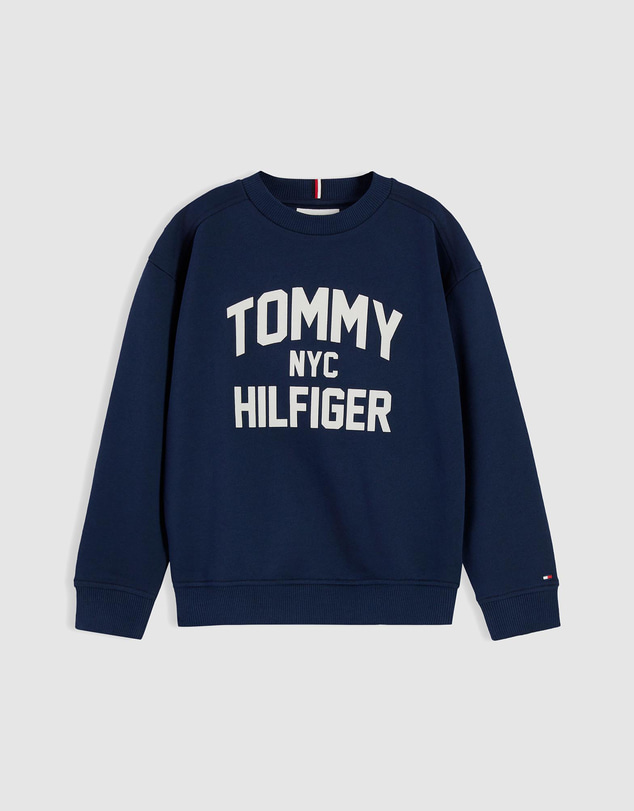 Tommy Hilfiger - Logo Sueded Crew Neck Sweatshirt - Teens