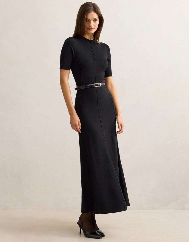 Forever New - Josie A-line Knitted Midi Dress