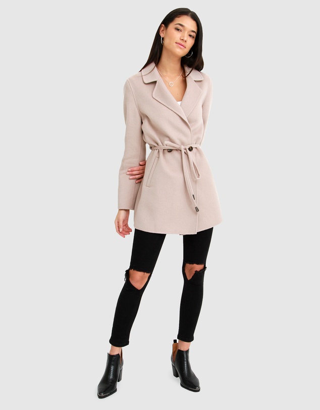 Belle & Bloom - Electric Feel Drawstring Coat