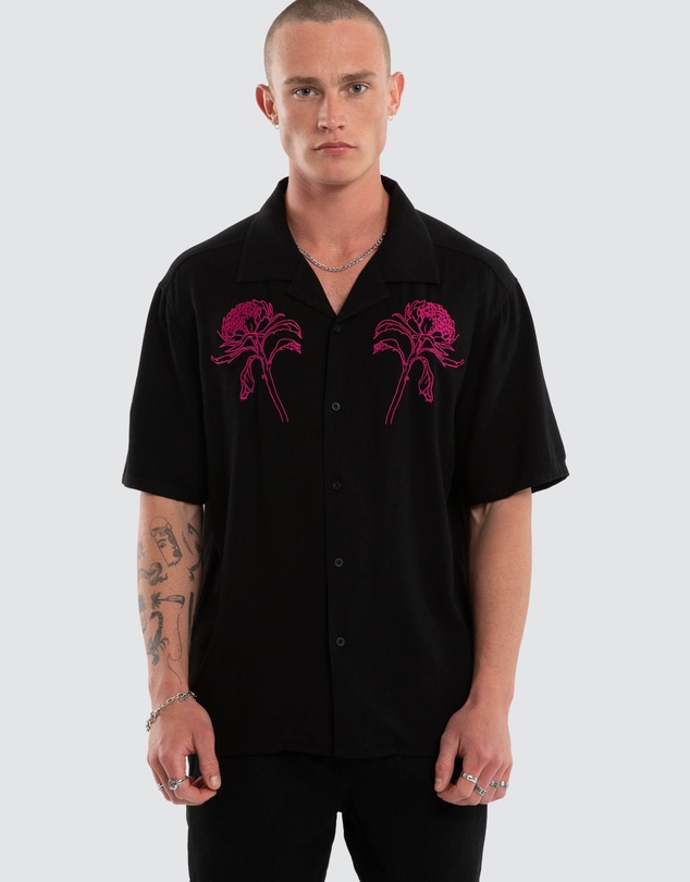 Nomadic Paradise - Florisim Cropped Resort Shirt
