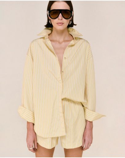 Yellow & White Stripe