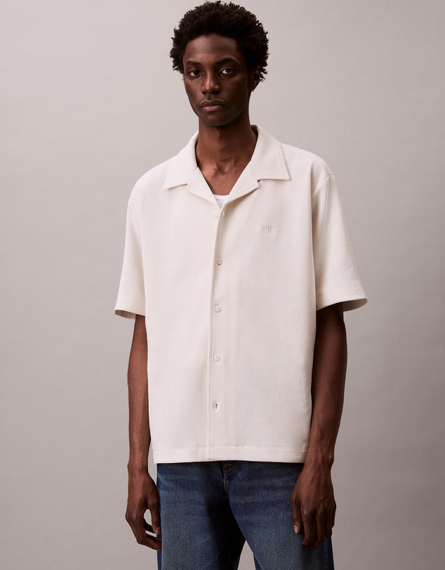Calvin Klein Jeans - Waffle Knit Camp Shirt