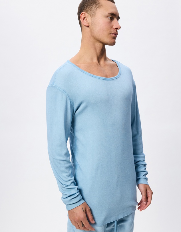 Surrounded By Ghosts - The Gypsum Slim Rib Knit Long Sleeve T-Shirt