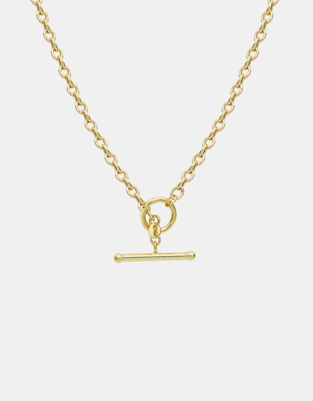 Zoe Olivia - 9K Gold T-Bar Neckalce