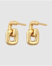 Elli Jewelry - Earrings Stud Minimalist 925 Sterling Silver Gold-Plated