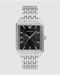 Emporio Armani - Silver Tone Analogue Watch