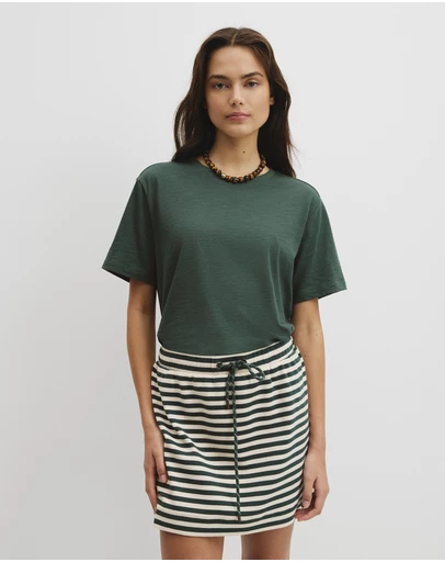 Country Road - Textured Short Sleeve Slub T-shirt