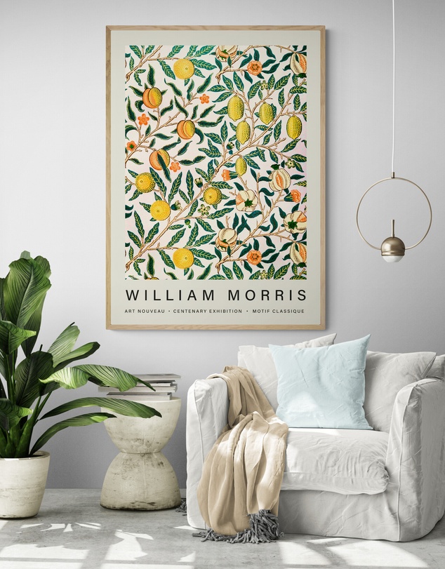 Inka Arthouse - Fruit Pattern by William Morris Art Print