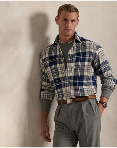 Polo Ralph Lauren - Custom Fit Plaid Brushed Flannel Shirt