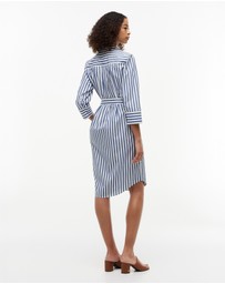 Tommy Hilfiger - Belted Relaxed Midi Shirt Dress