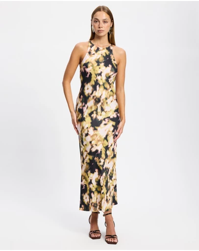 & Other Stories - Sleeveless Satin Midi Dress