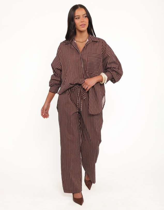 Petal & Pup - Darya Pants - Chocolate Stripe