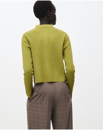 M.N.G - Polo-Neck Ribbed Sweater