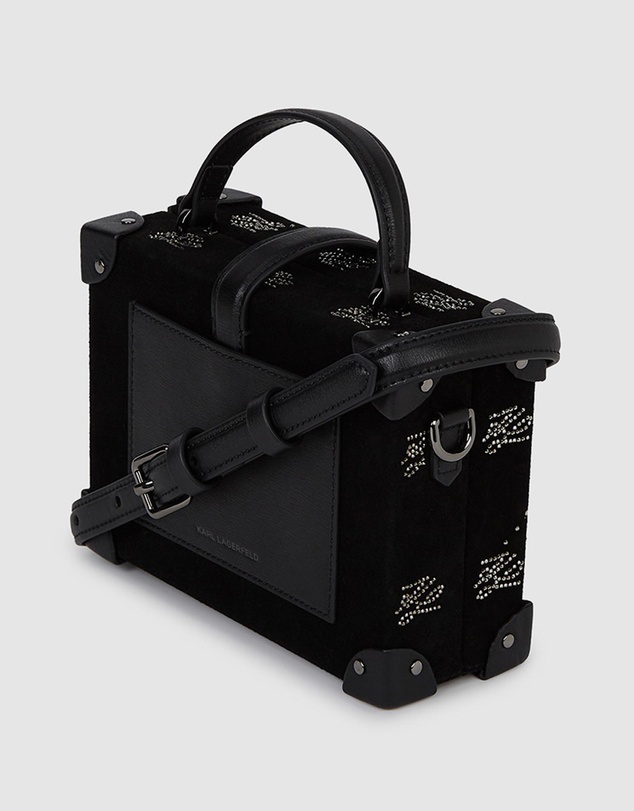 Karl Lagerfeld - K/Autograph Padlock Rhinestone Trunk Bag