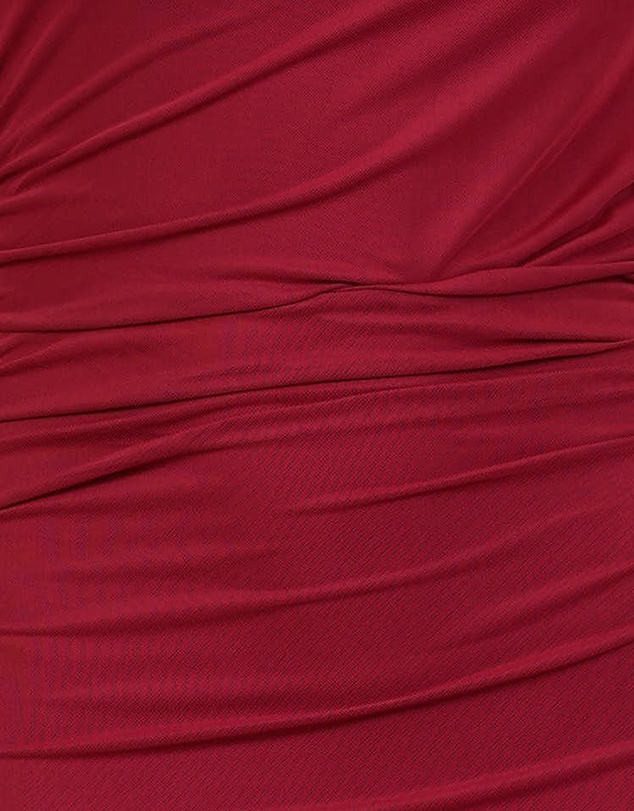 Azzurielle - Demi Ruching Mesh Maxi Dress