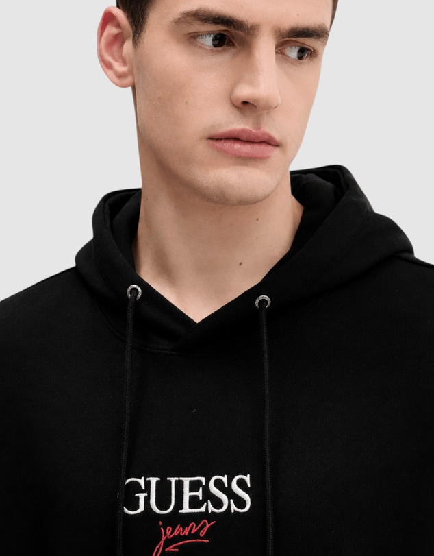 GUESS Jeans - GUESS JEANS Regular Baker Logo Hoodie