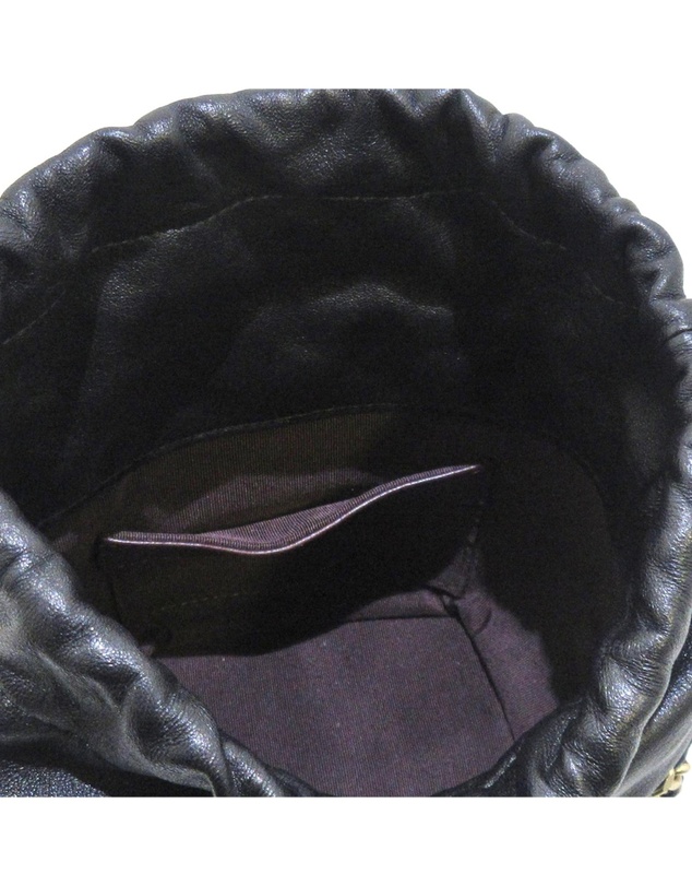 Pre-Loved by Azura Reborn - Pre-Loved Chanel CC Chain Lambskin Leather Bucket Bag