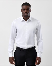 Brooksfield - Concealed Placket Tuxedo Shirt