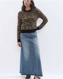 UNISON - Lofty Intarsia Crew Neck Knit