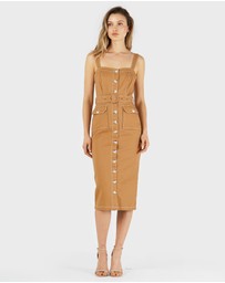 Amelius - Alliance Drill Midi Dress