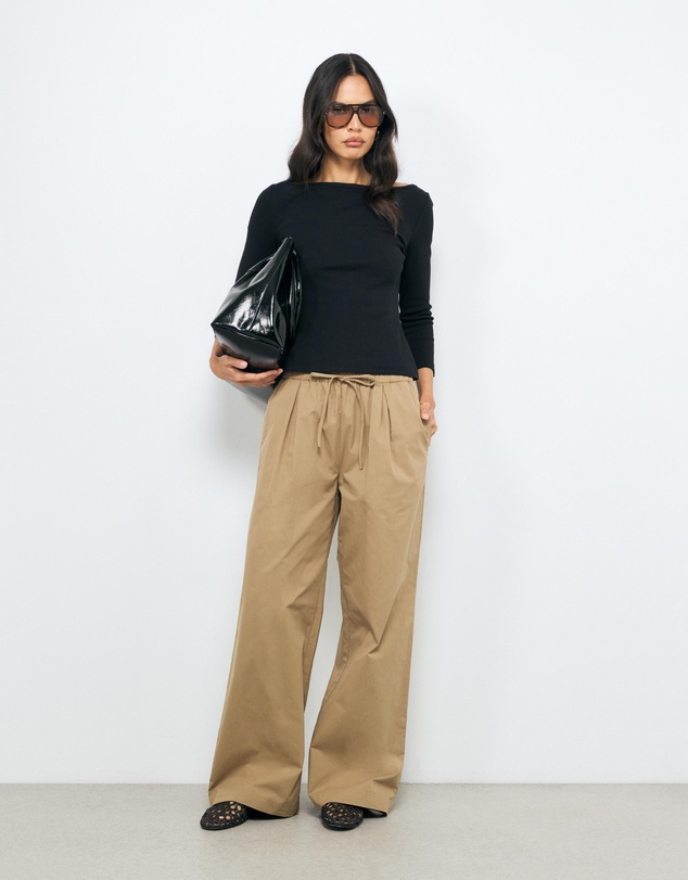 AERE - Ribbed Long Sleeve T-Shirt