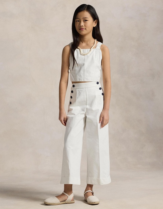 Polo Ralph Lauren - Cotton Canvas Top & Pants Set - ICONIC EXCLUSIVE - Kids-Teens