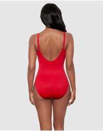 Miraclesuit Swimwear  - Razzle Dazzle Antheia Plunge Underwired Shaping Swimsuit
