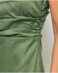 Revibe - Repaired AERE Lettie One Shoulder Maxi Dress - AU 14