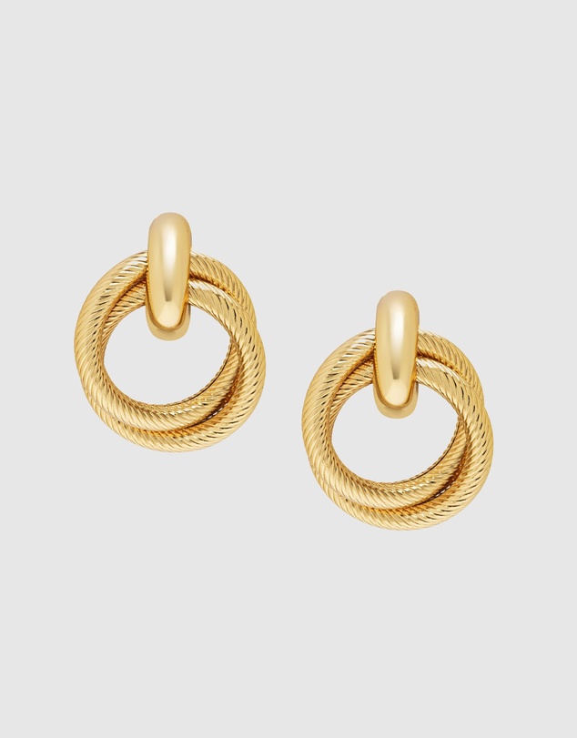 Nialaya Jewellery - Women's Double Hoop Earrings