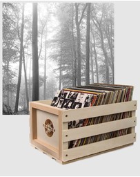 Universal Music - Crosley Record Storage Crate & Taylor Swift Folklore (In The Trees Edition) - Double Vinyl Album Bundle