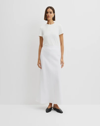 Country Road - Organically Grown Linen Pull On Midi Skirt