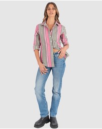CAMIXA - IRIS Stripes Linen Shirt