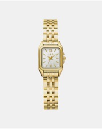 Jag - Berrima Womens White MOP Dial 20.3mm Gold Watch