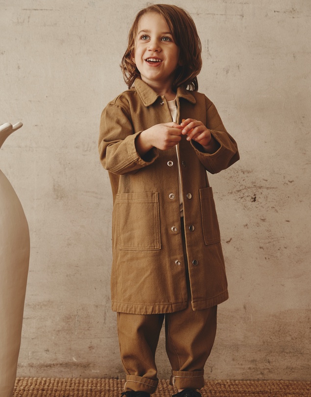 Alfred - Arthur Long Worker Jacket I Khaki