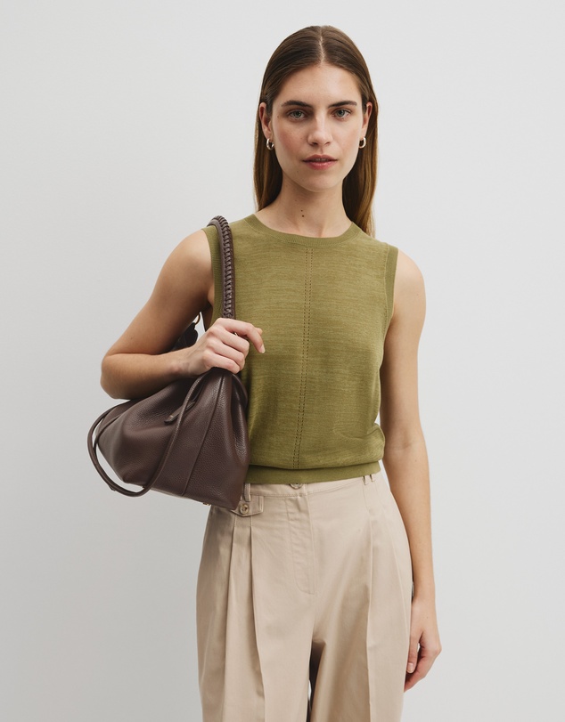Country Road - Pointelle Detail Neck Tank