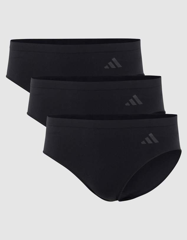 adidas Sportswear - 3 Pack Active Seamless Hipster Brief Underwear