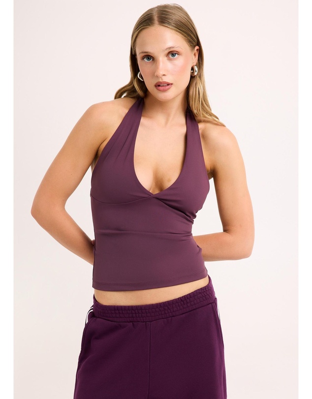 General Pants Co. Basics - Plunge Halter Top