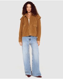 MINKPINK - Faye Faux Suede Jacket