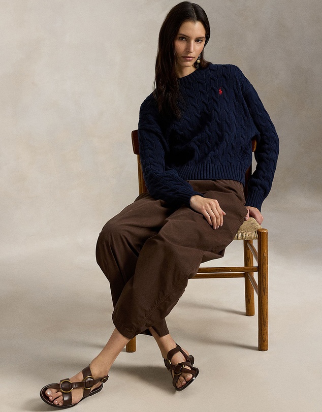 Polo Ralph Lauren - Cable-Knit Cotton Crewneck Sweater