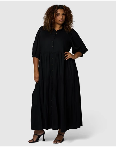 Sunday In The City - Wild Halo Midi Shirt Dress