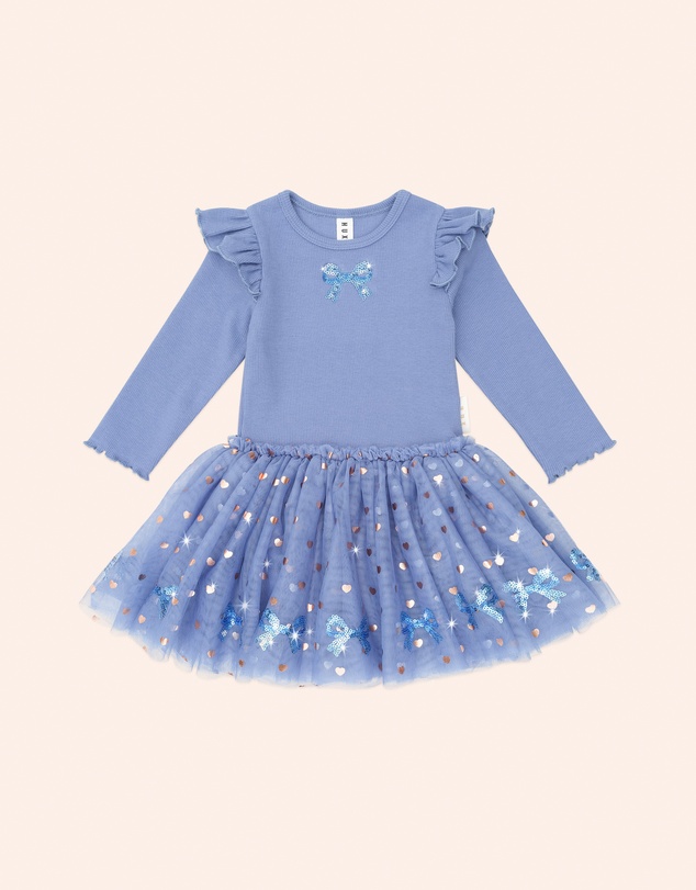 Huxbaby - Sequin Bow Tulle Dress - Babies-Kids