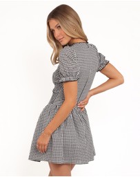 Petal & Pup - Celine Mini Dress - Black Gingham