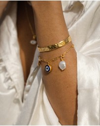 Ottoman Hands - Dela Textured Cuff Bracelet
