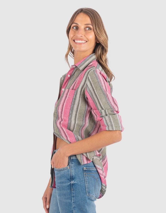 CAMIXA - IRIS Stripes Linen Shirt