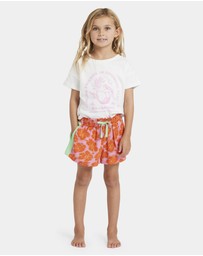 Billabong - Girls 0 to 5 Happy Hibiscus Olly Shorts